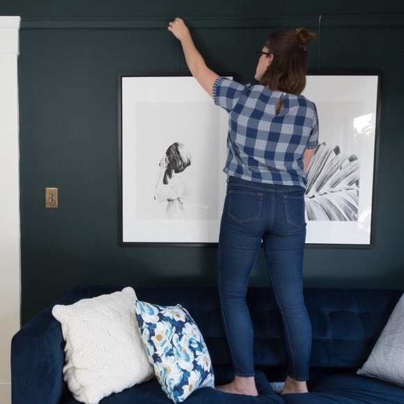 Old Navy Tops - Blue check short sleeve top